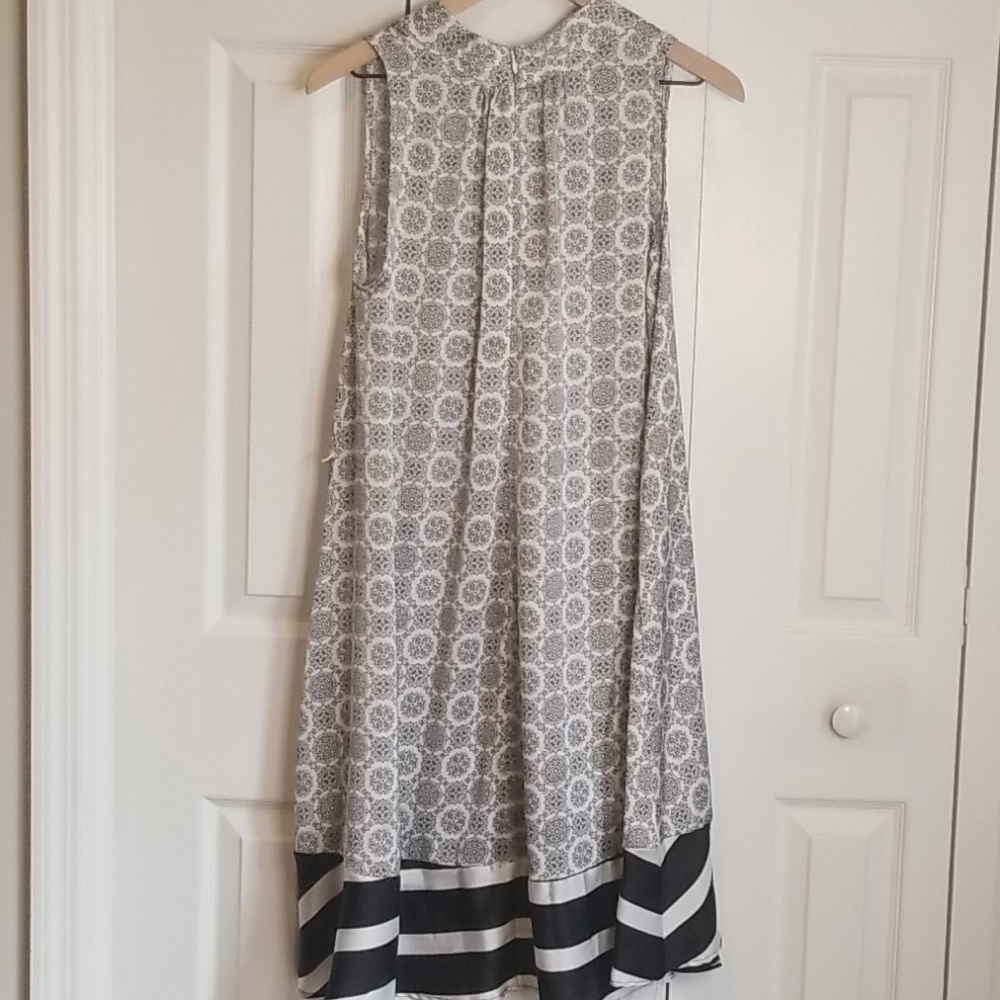 Peter Som Sleeveless Mixed Pattern Shift Dress - Picture 6 of 10